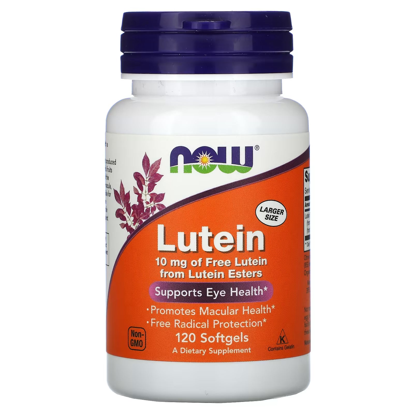 NOW Foods, Lutein Eye Health 10 mg, 120 Softgels