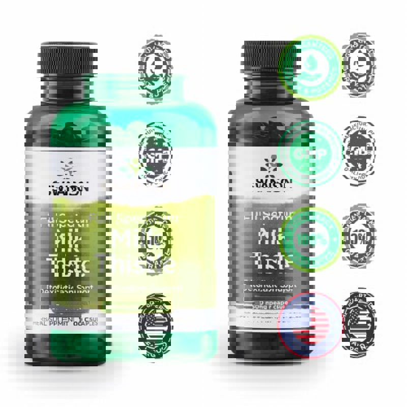 Swanson Milk Thistle Deve dikeni 500 mg 100 Caps