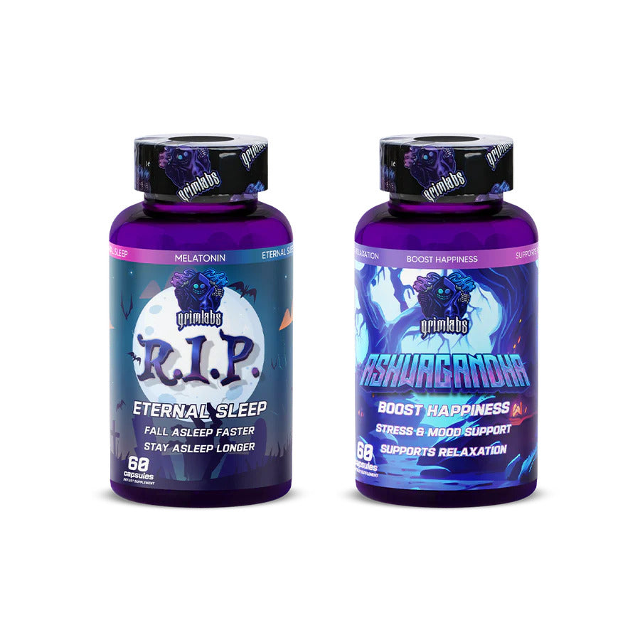 GRIMLABS NIGHT SLEEP RECOVERY KIT - R.I.P Melatonin & Ashwagandha
