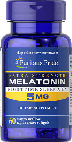 Puritan's Pride Melatonin 5 mg 60 Capsules