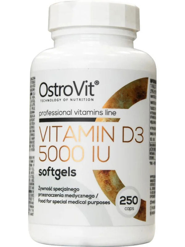 OstroVit Vitamin D3 5000IU - 250 Softgels