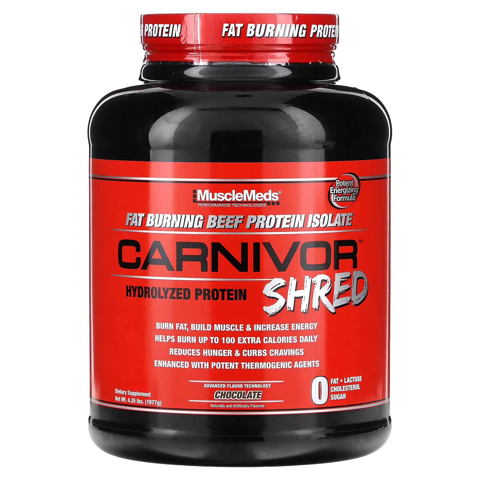 MuscleMeds Carnivor Shred Hydrolyzed Beef Protein + Fat burner 1977 g