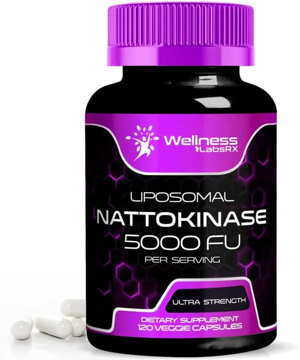 Wellness Labs Nattokinase Supplement Capsules 5000 FU – 120 Count