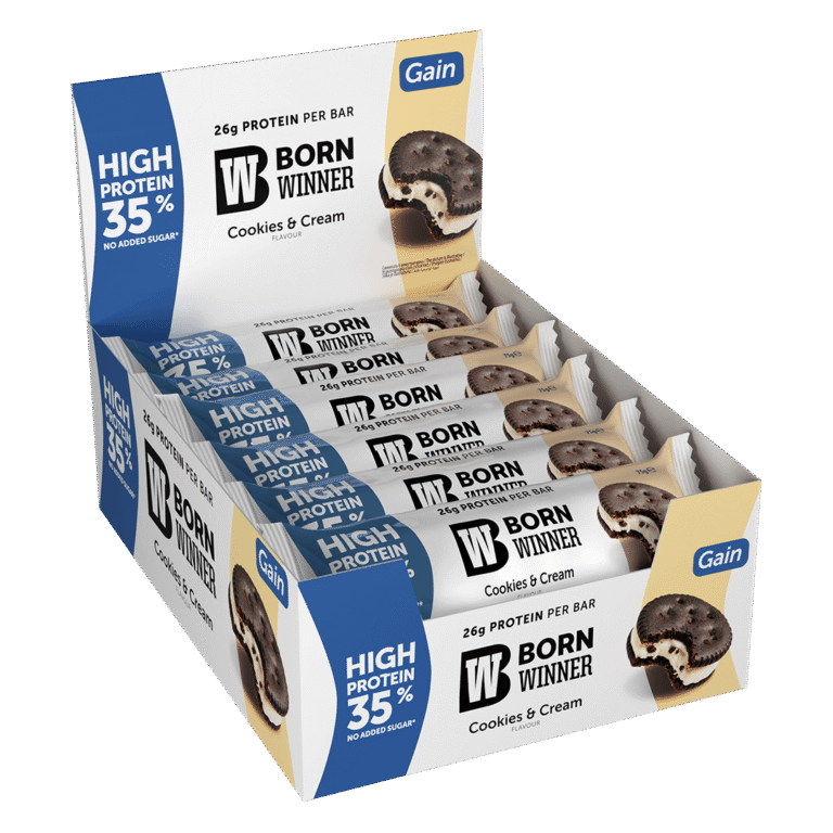 Born Winner Gain Protein Bar – Cookies and Cream