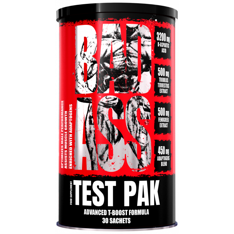 Badass Test Animal Pak Daa Aspartic Acid + Maca + Tribulus + Ashwagandha 30 Paket