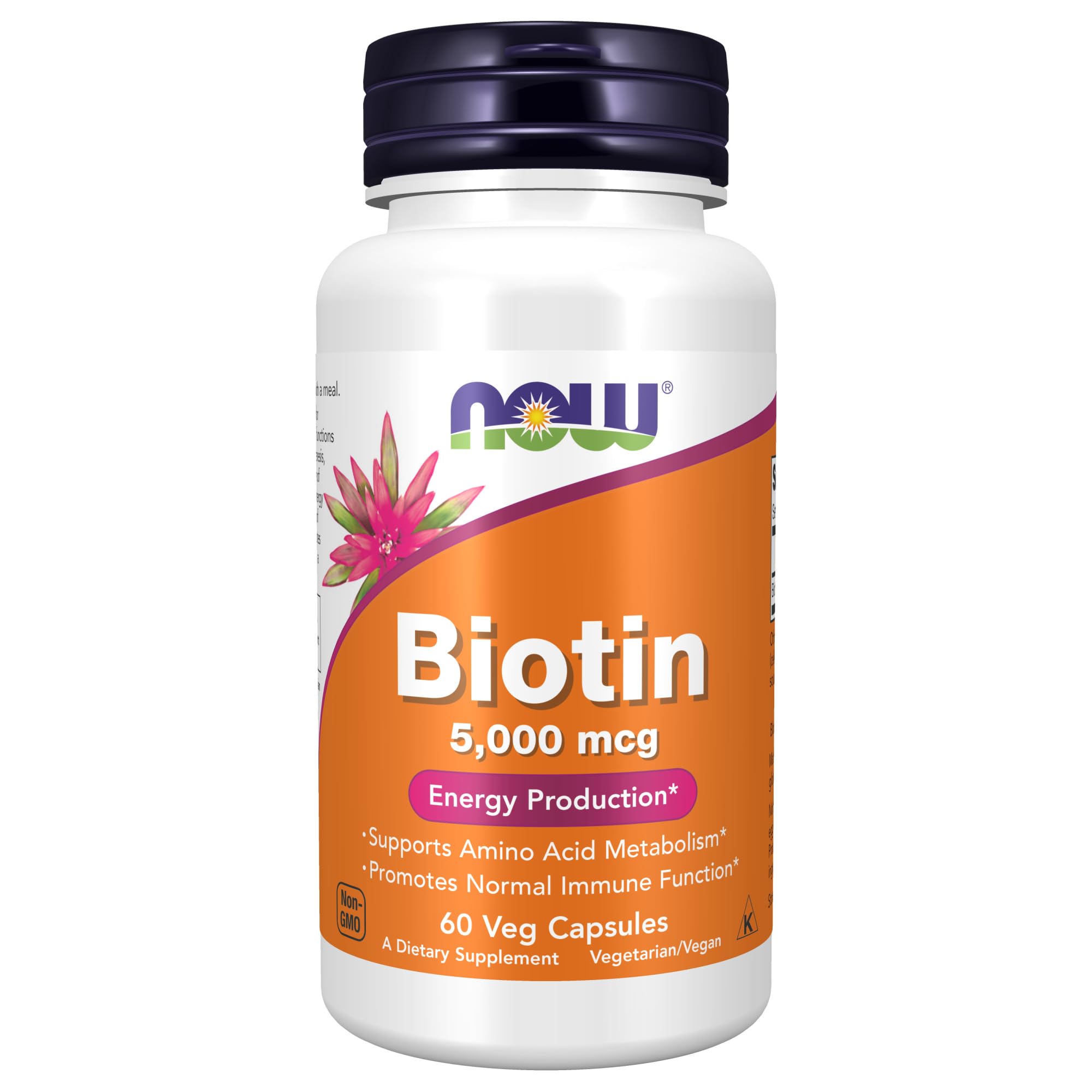 NOW Foods Biotin 5,000 mcg 60 Veg