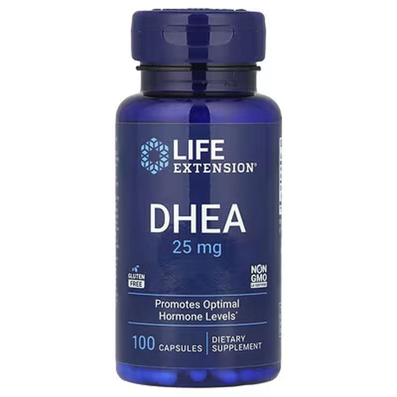 Life Extension DHEA 25 mg – Supplement for Hormone Balance, Immune Support, Sexual Health, Bone & Cardiovascular Health and Anti-Aging and Mood Support – Gluten-Free, Non-GMO – 100 Caps
