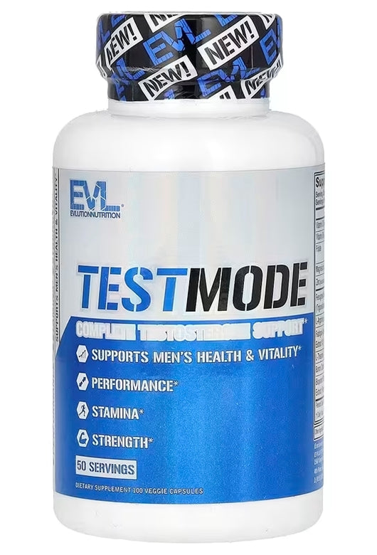 EVLution Nutrition TestMode Test Booster Fenugreek Arginine Boron Fadogia Agrestis Theanine 100 Caps