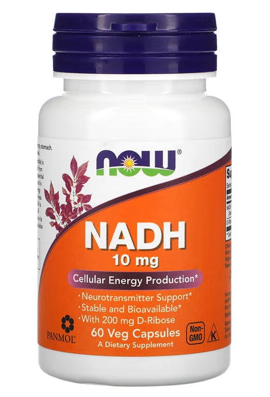 NOW Foods, NADH, 10 mg, 60 Bitkisel Kapsül
