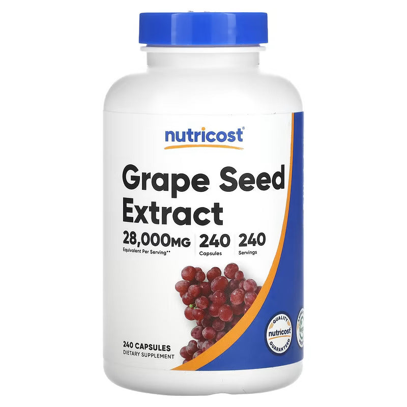 Nutricost Grape Seed Extract Antioxidants 28,000 mg 240 Caps