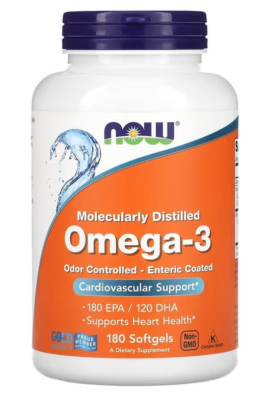 NOW Foods Omega 3 Fish Oil 180 Softgels