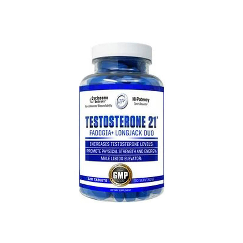 Hitech Testosterone 21 Testo Booster Fadogia Agrestis+Tongkat Ali+Ashwagandha 120 Tablet