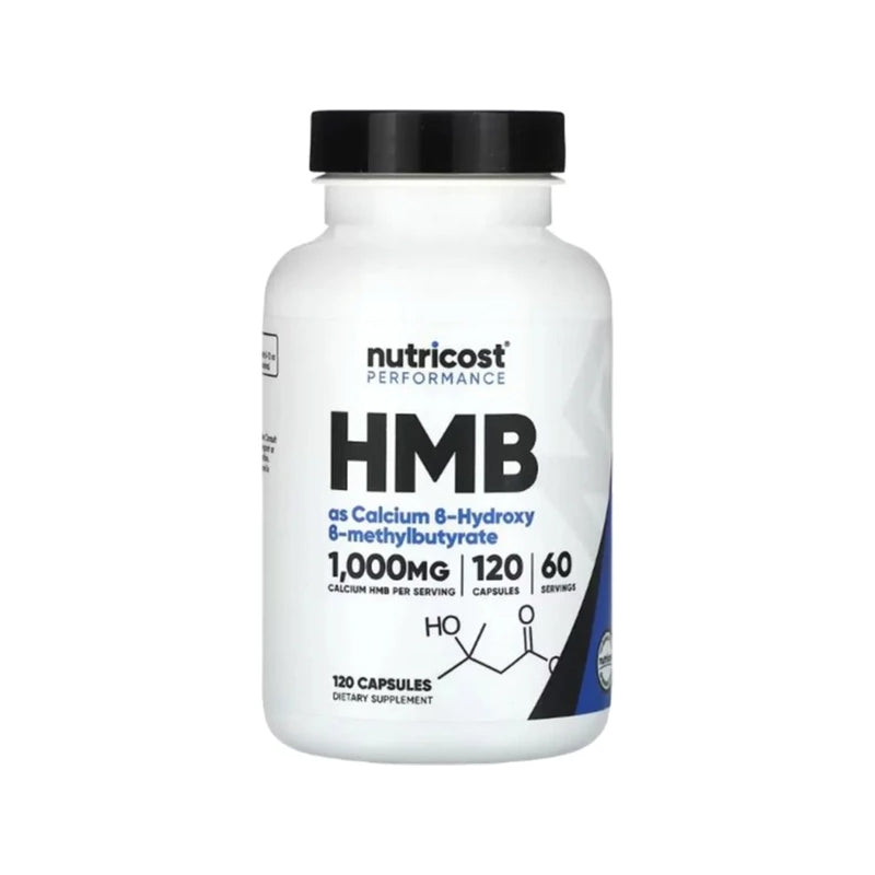 Nutricost HMB Beta-Hydroxy Beta-Methylbutyrate 1000mg 120 Capsules