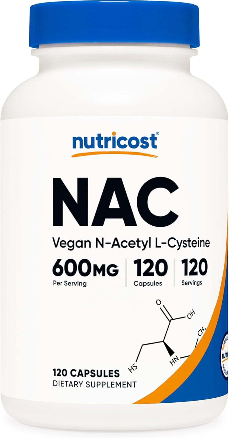 Nutricost N-Acetyl Cysteine NAC  600 MG 120 Capsul
