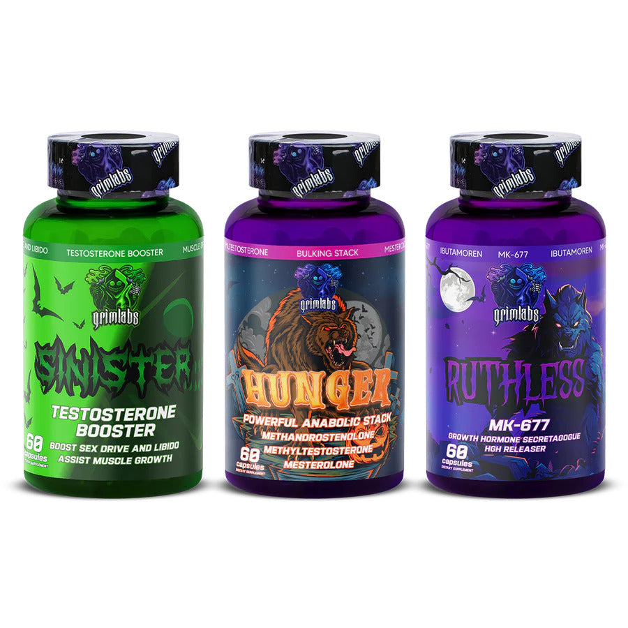 Grimlabs Mk677  Hunger  Sinister Testo Booster Bulk mix Set 2