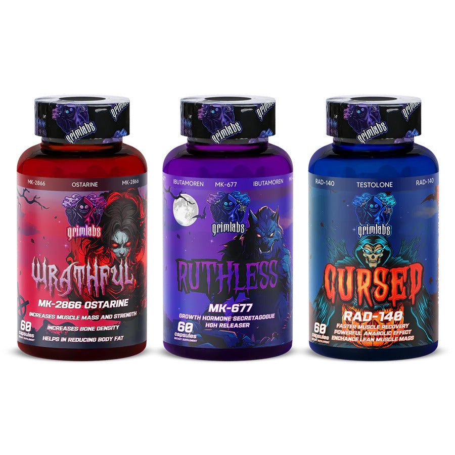 Gri̇mlabs Mk677 - Rad140 - Mk2866 Mi̇x 60 Kapsül Bulk Set