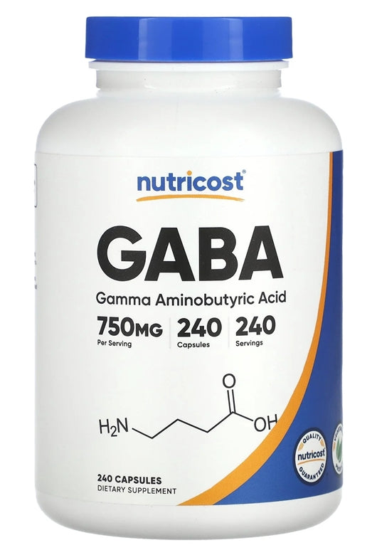 Nutricost GABA 750 MG 240 KAPSUL