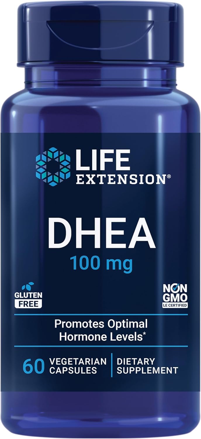 Life Extension DHEA For Hormone Balance Immune Support Cognitive Anti-Aging and Mood - 60 Veg Caps