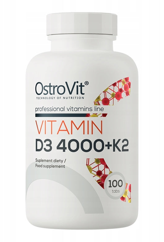 OstroVit Vitamin D3 4000 IU  K2 100 tablet