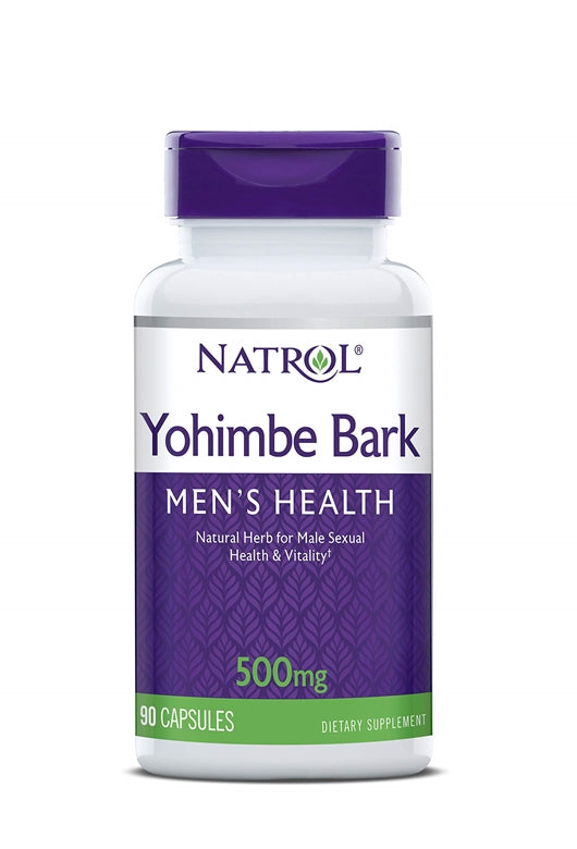 Natrol Yohimbine Bark 500 mg 90 Capsules