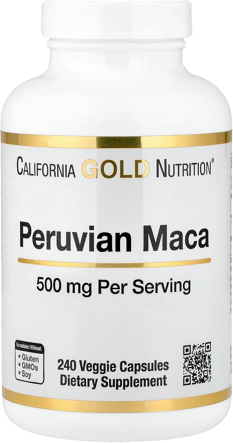 California Gold Nutrition, Peruvian Maca, 500 mg, 240 Veggie Caps