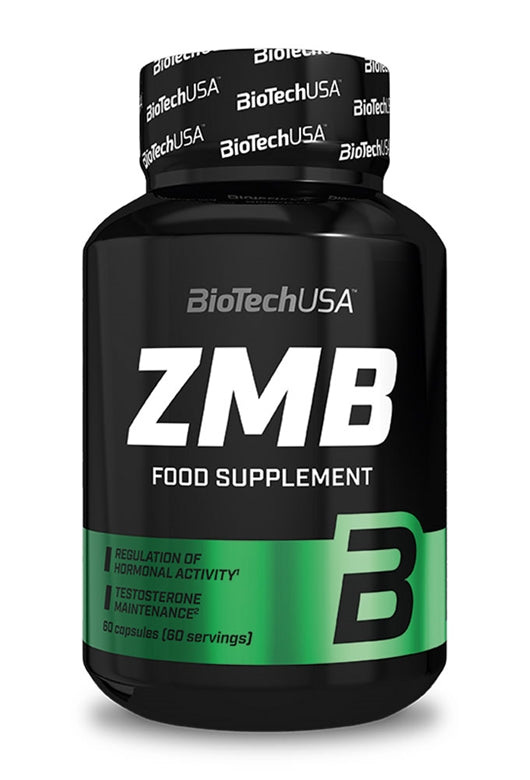 BioTechUSA ZMB+ZMA Capsules - Hormone Optimiser with Zinc, Magnesium Vitamin B6 - Testo Support, 60