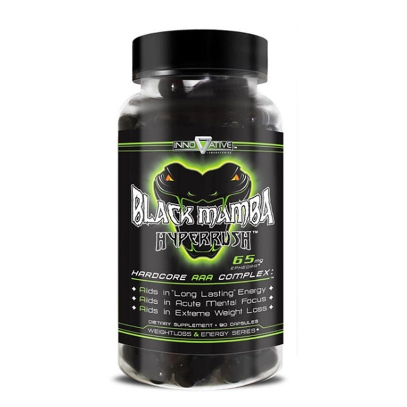 Innovative Labs Black Mamba Hyperrush Fat Burner 90 Capsul USA