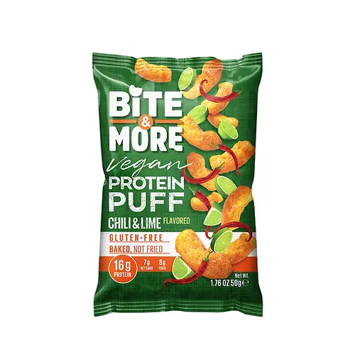 Bite & More Ekşi Krema & Soğanlı Vegan Protein Puff 50 Gr