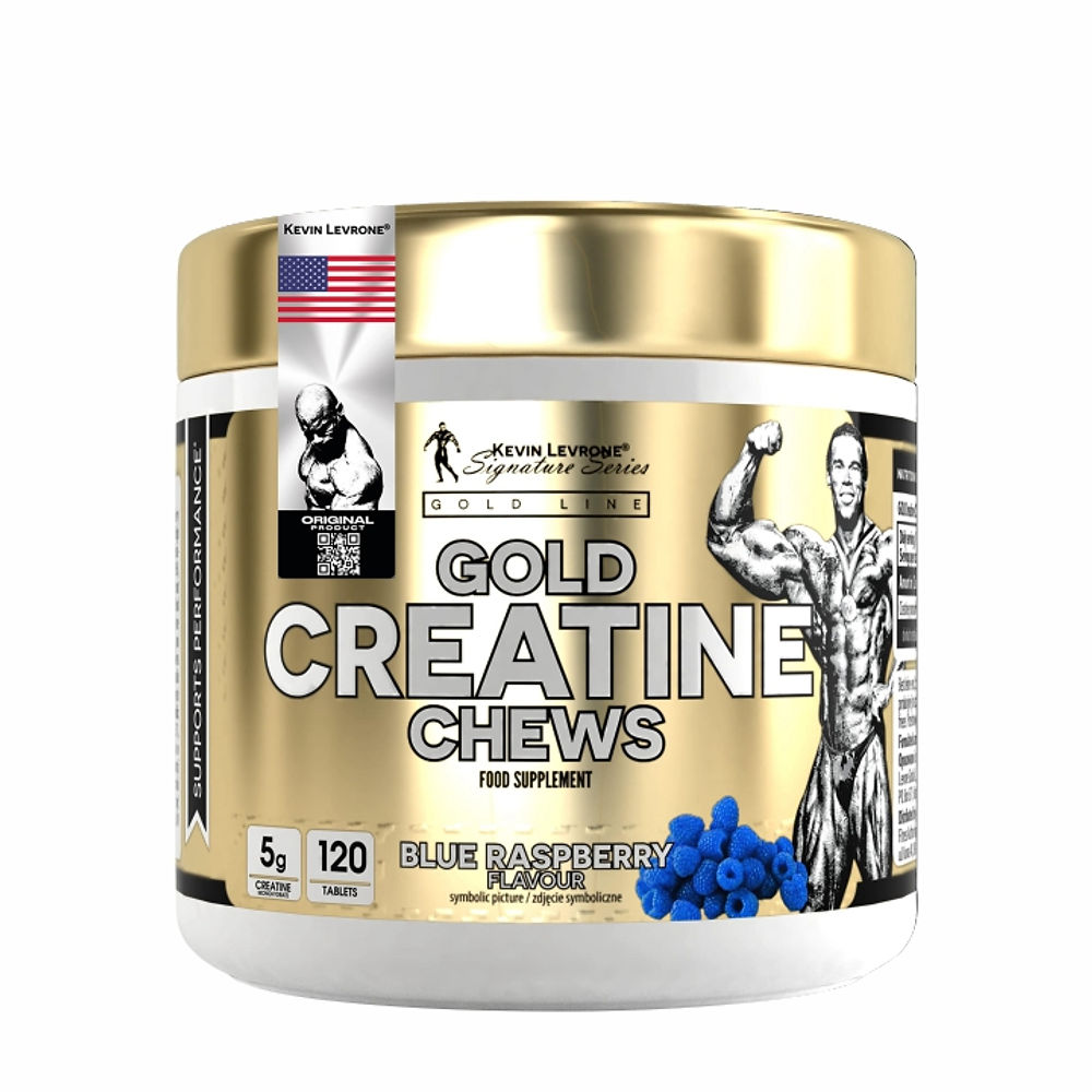 Kevin Levrone Signature Series Gold Creatine Chews 120 Tablets Blue Raspberry
