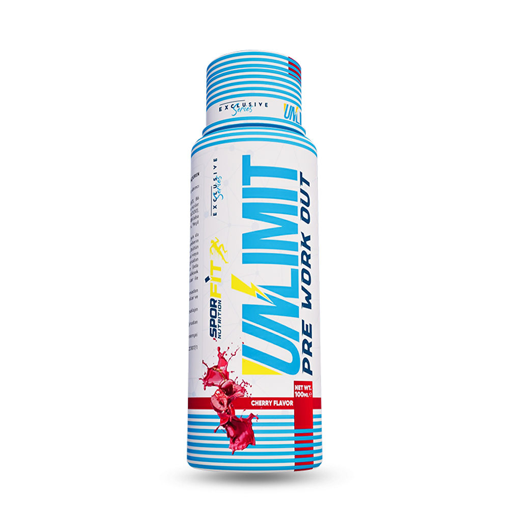 Sporfit Nutrition Unlimit Pre-Workout Shot 1 Adet 100 ML Cherry
