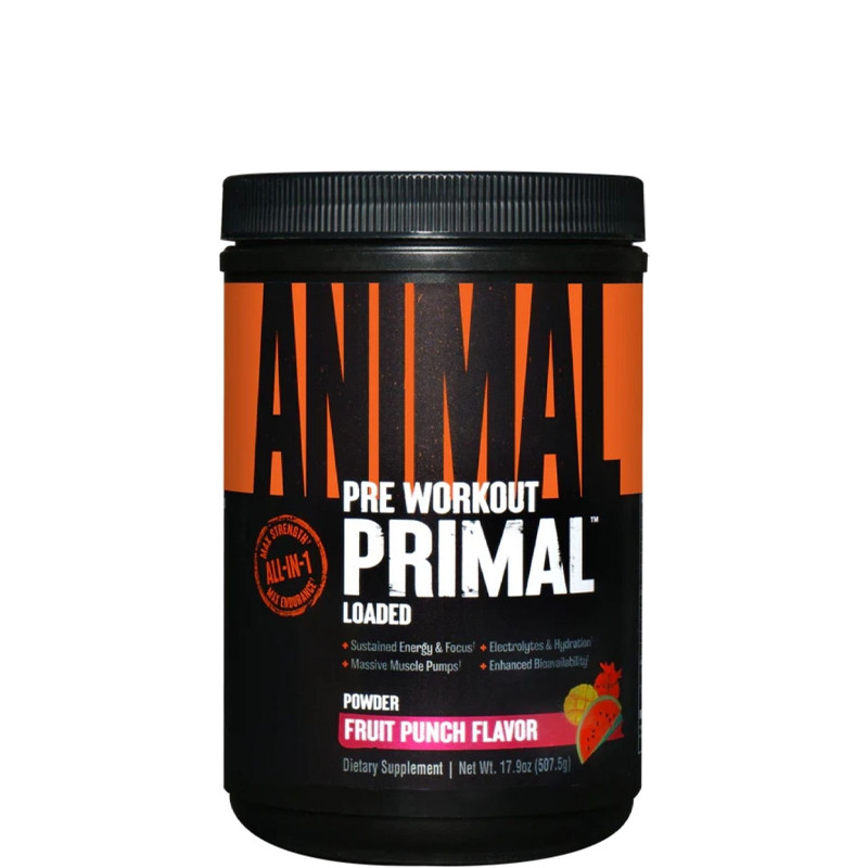 Universal Animal Pre-Workout Primall Powder Strawberry Watermelon 507,5 Gr