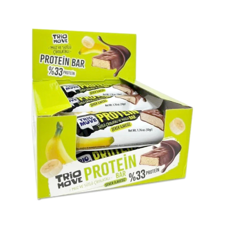 Trio Move Protein Bar 9 Adet X 50 Gr Muz & Sütlü Çikolatalı