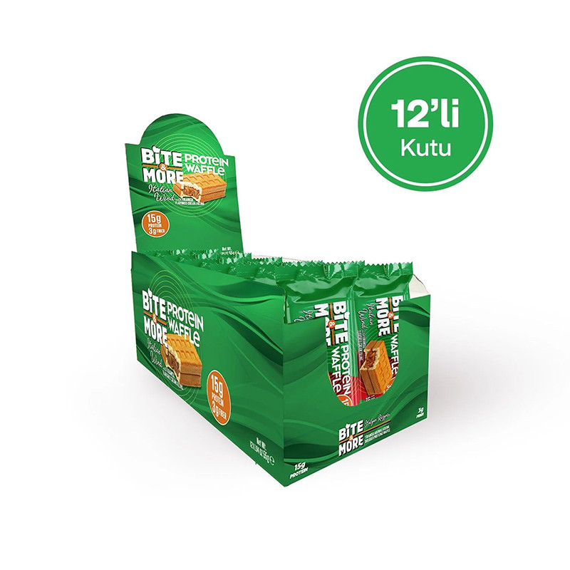 Tiramisu Kremalı Protein Waffle (55g x 12 Adet)