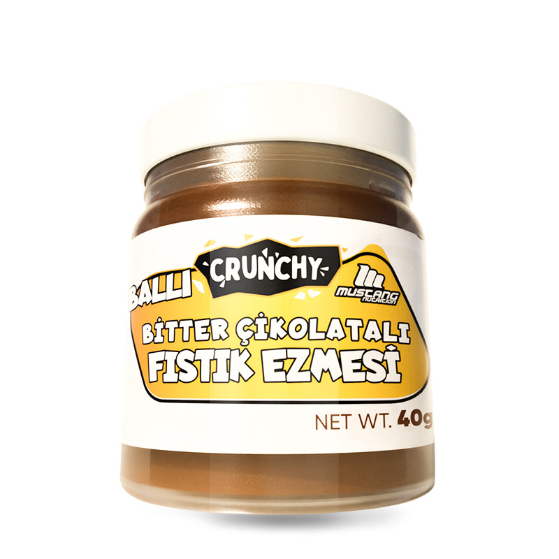 Mustang Nutrition Ballı Bitter Çikolatalı Fıstık Ezmesi 40 Gr