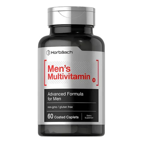 Horbäach Mens Multivitamin with Vitamin C, D, Magnesium, Minerals 60 Caplets