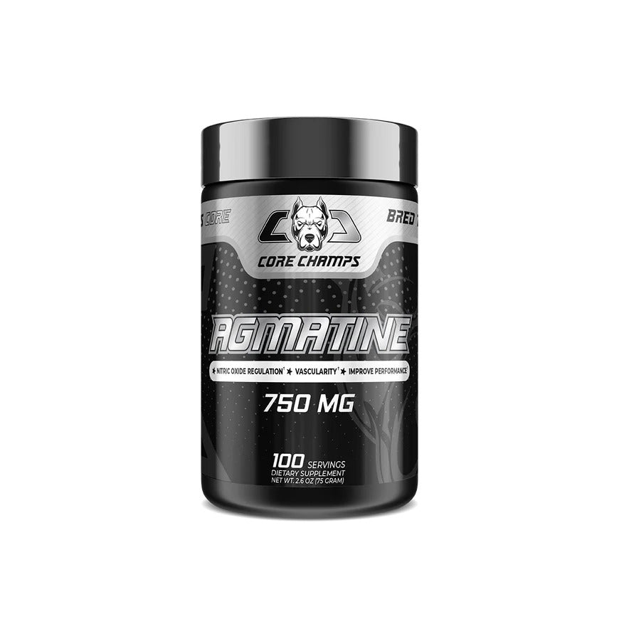 Core Champs Agmatine 750mg - Nitric Oxide Synthesis - ABD MENŞEİ FDA ONAYLI 75 Servis