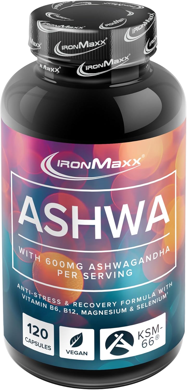 IronMaxx Ashwagandha - 120 Capsules | 600mg KSM-66®