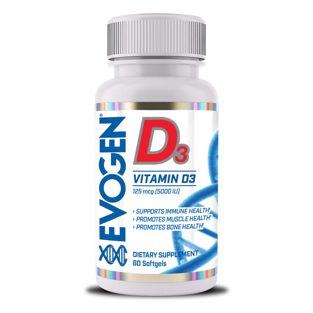 Evogen Vitamin D3 5000 IU 60 Softgels