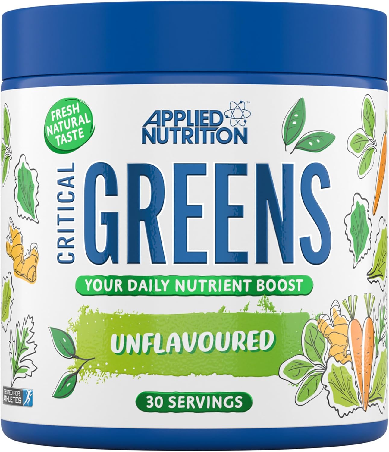 Applied Nutrition Critical Greens Detox Powder Superfood Gut Health Immune Support Vegan 30 Servis