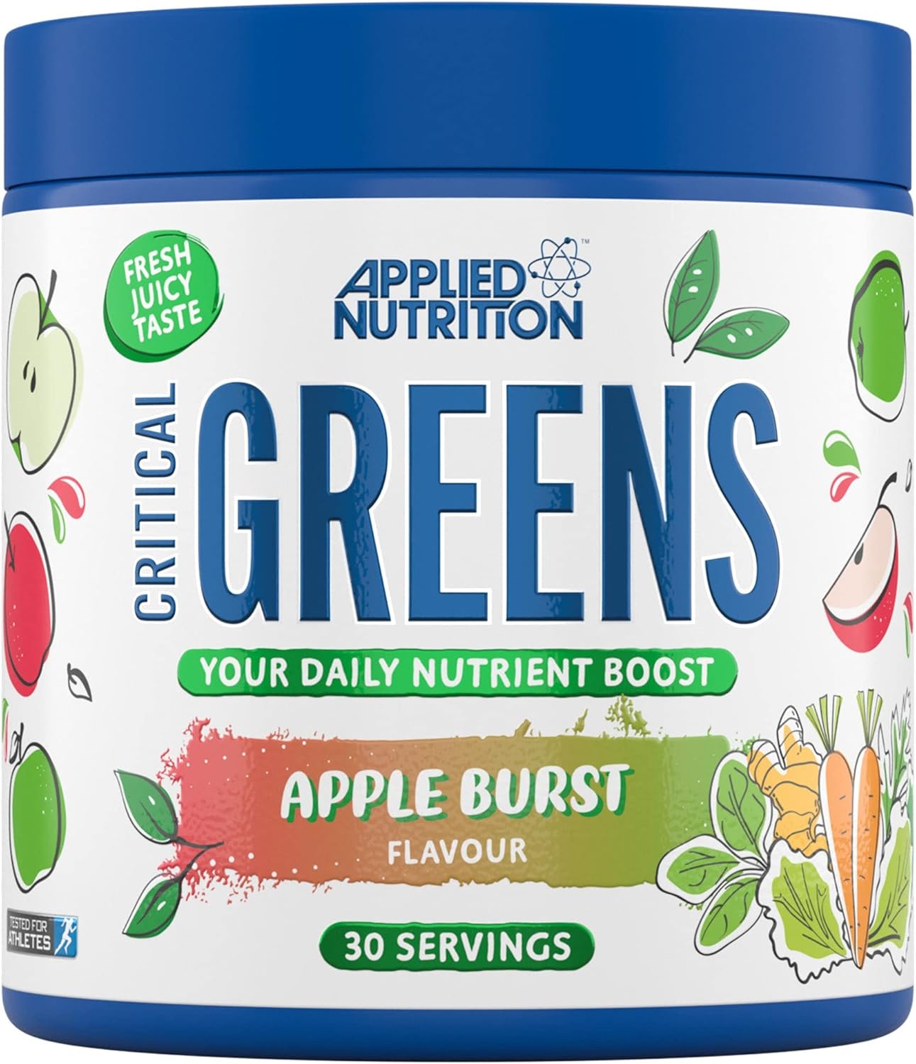 Applied Nutrition Critical Greens Superfood Blend for Gut Health Energy and Immune Support 30 Servis