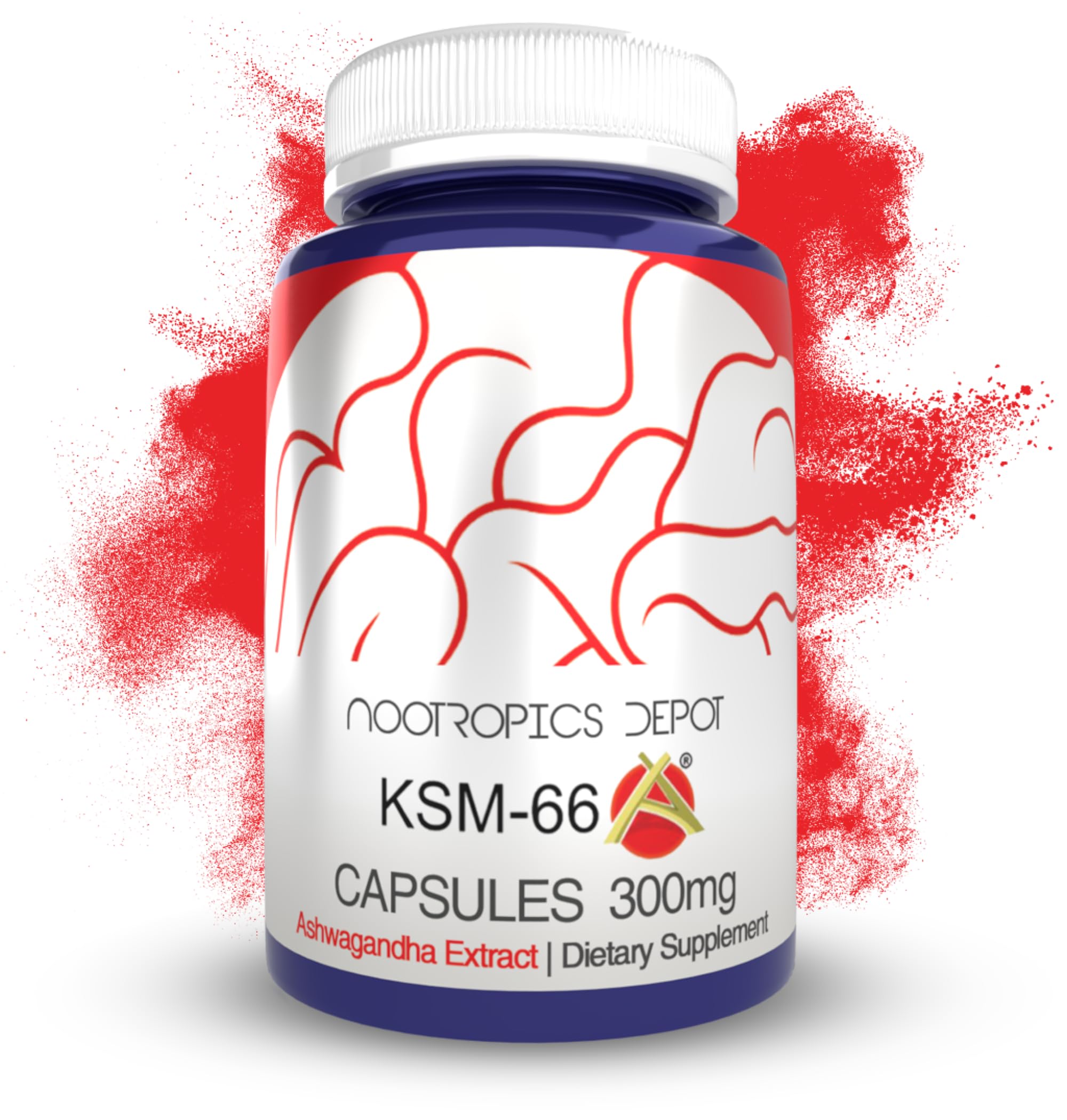 Nootropics Depot KSM66 Ashwagandha Capsules 300mg 90 Caps