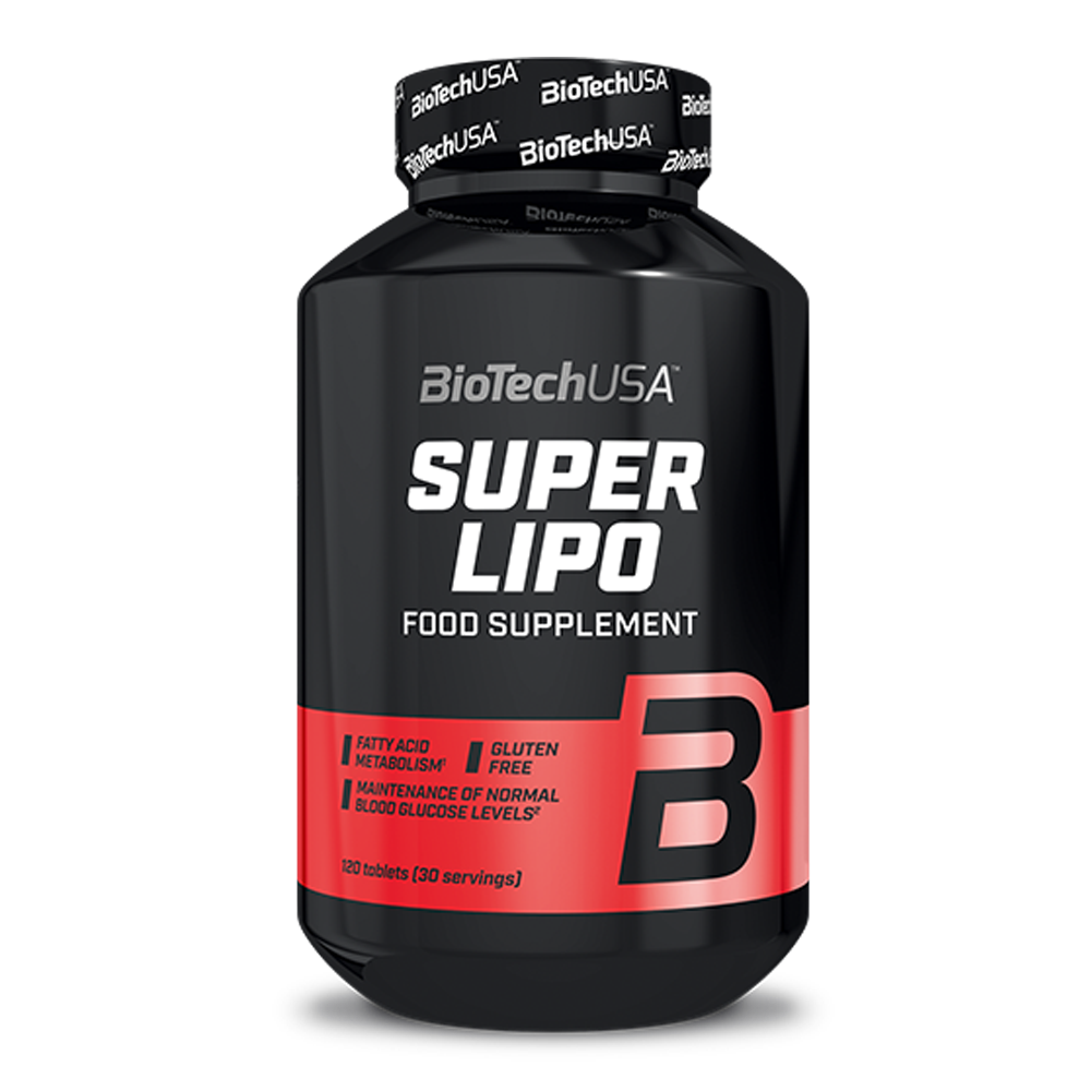 BioTech USA Super Lipo Fat burner (HCA+L-carnitine+Green tea+CLA+Garcinia cambogia) 120 tablets