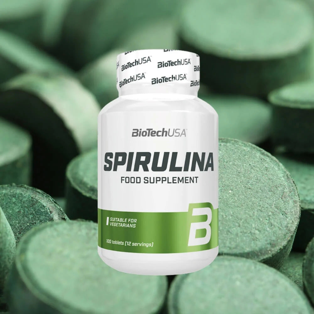 BioTech USA Spirulina Arthrospira platensis 100 tablets