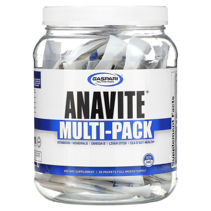 Gaspari Nutrition Anavite Multi-Vitamin Amino Pak CLA Omega 3s Proven Gut, and Proven Liver Detox