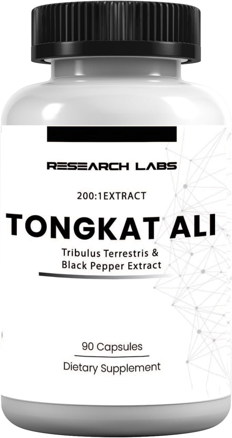 Research Labs Longjack Tongkat Ali + Tribulus 1000 Mg Extract 90 Capsules