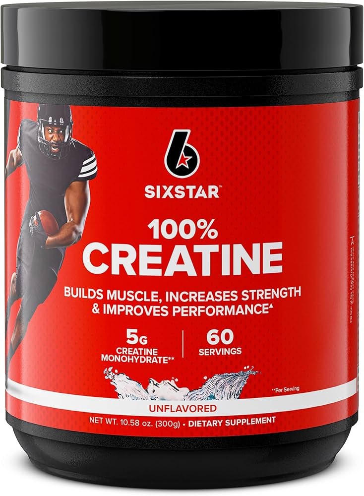 Six Star 100% Creatine Monohydrate Powder Micronized Creatine Monohydrate 300 GRAM - 60 SERVİS