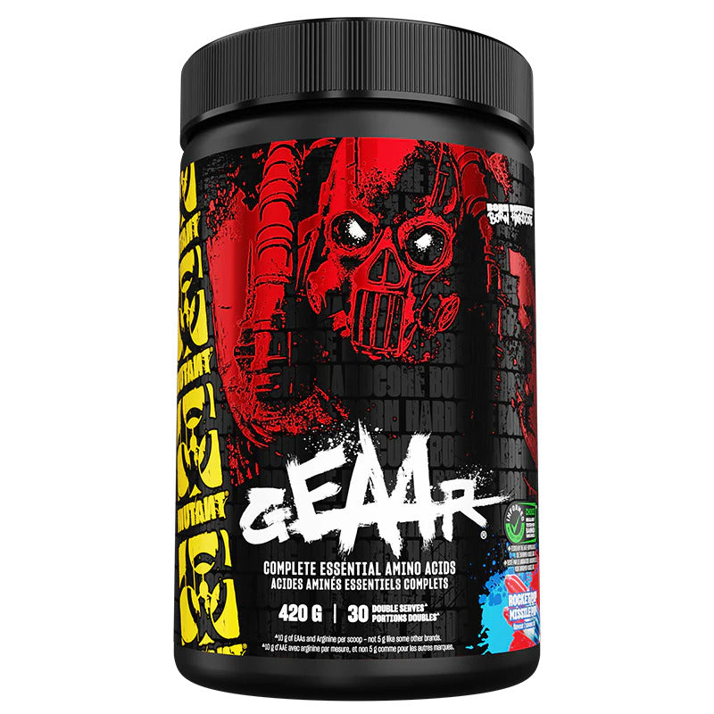 Mutant GEAAR - 9.4g of EAA Amino Powder + Arginine, 7g BCAAs, 4g Leucine, Electrolytes