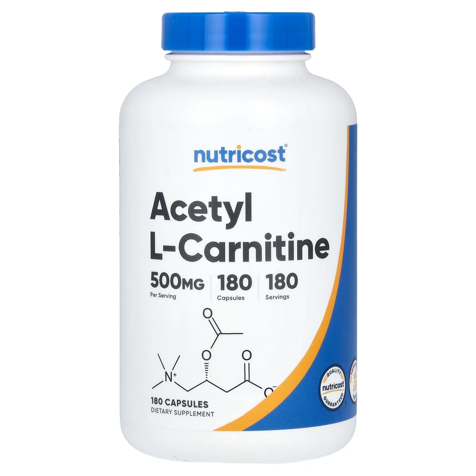 Nutricost acetyl Asetil ALCAR  L-Carnitine Karnitin 180 Kapsül