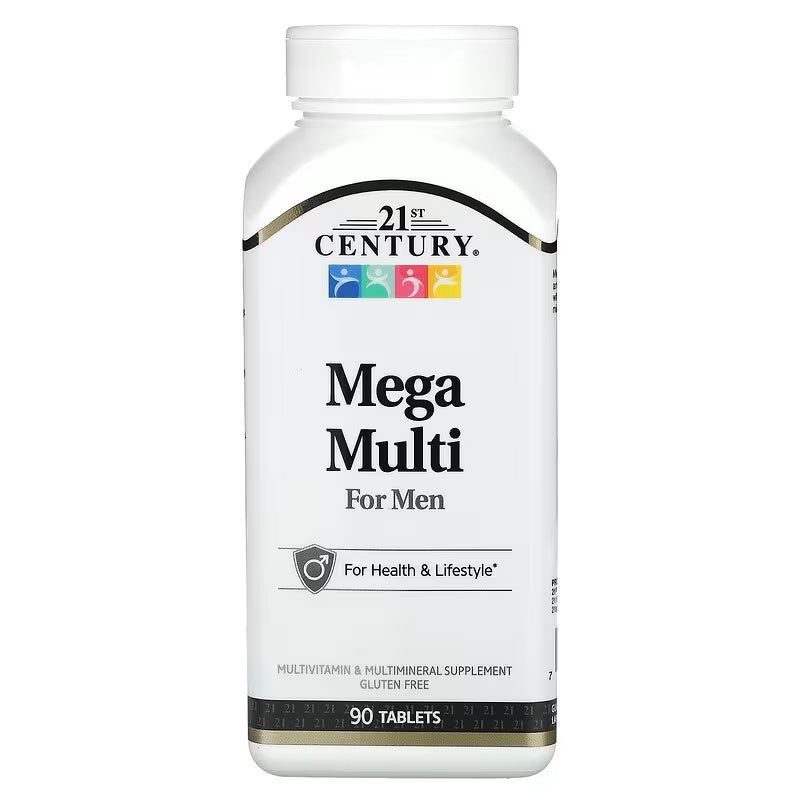 21st Century Mega Multivitamin for Men Vitamin 90 Tablets