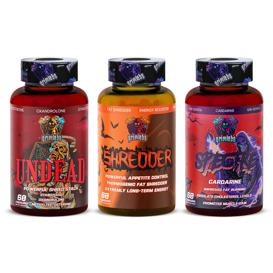 Grimlabs XXL Yağ Yakıcı Set  - Shredder & Undead & Spectre 60 Kapsül